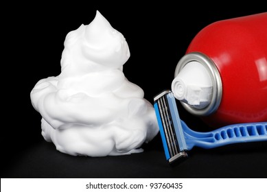 Shaving Cream Razor And Can