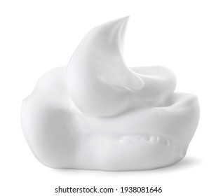 Shaving Foam Close-up On A White Background. Isolated