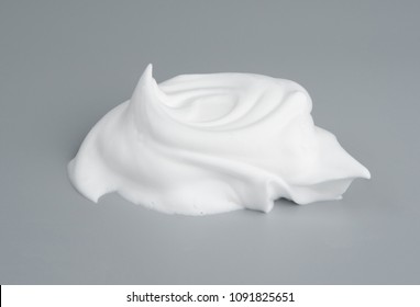 Shaving Foam Or Cream Bubble Isolated On Gray Background Object Beauty Health Care Product Design Concept