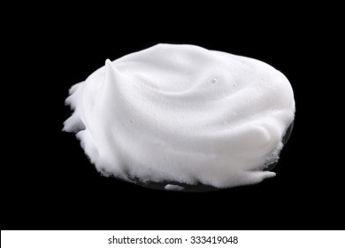 Shaving Foam Isolated On Black Background