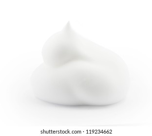 Shaving Foam Isolated On White Background