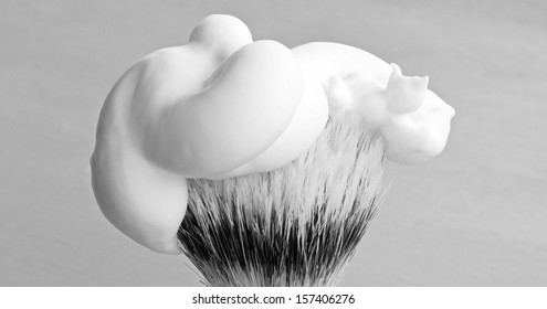 Shaving Foam On Brush Mono