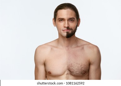 Half Shaved Beard Images Stock Photos Vectors Shutterstock