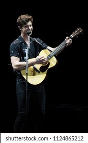 Shawn Mendes Performing At Villa Mix On July 1, 2018 In Goiânia, GO.