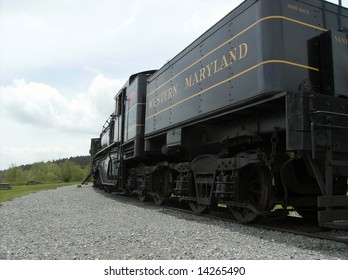 A Shay Locomotive From Cass Scenic Railway In West Virginia