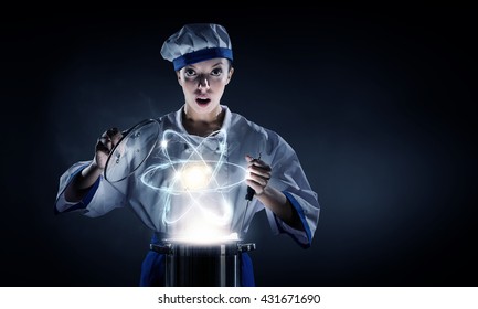 She is magician as cook - Powered by Shutterstock