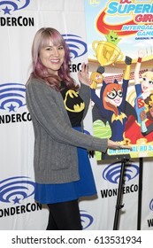 Shea Fontana Attends DC Super Hero Girls Press Room At Wondercon In Anaheim Convention Center On April 2 2017. 