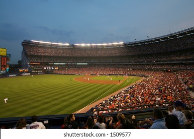 Shea Stadium During A Game