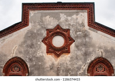 Sheds of the Crespi factory, in the province of Bergamo, Lombardy, characterized by terracotta and brick decorations. Symbol of the industrial architecture of the late nineteenth century.