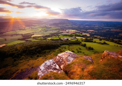 Sheep above misty countryside 4K - Powered by Shutterstock