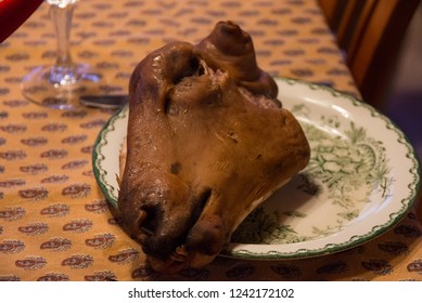 Sheep Head, A Tradistional Norwegian And Icelandic Dish