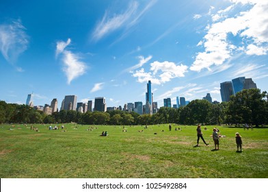 Sheep Meadow Area In Central Park