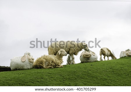 cloudy lawnmowers Sheep