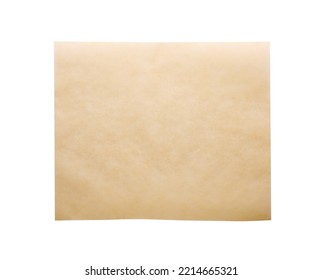 Sheet Of Baking Paper Isolated On White