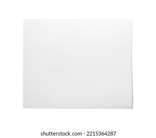 Sheet Of Baking Paper Isolated On White