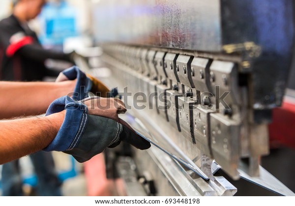 Sheet metal bending in\
factory