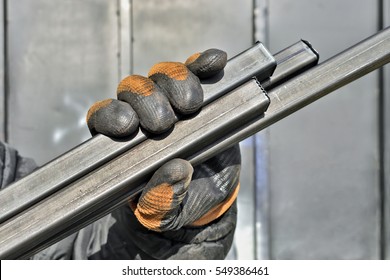 Sheet Metal Profile With Worker Gloves