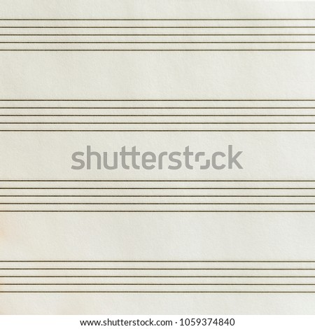 Sheet for musical notes. Blank