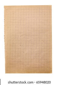 Sheet Of Old Squared Paper