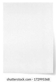  Sheet Of Paper Isolated On White
