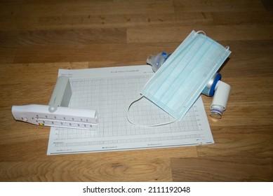 Sheet For Peak-flow Protocol And Peak Flow Meter For Asthma Treatment