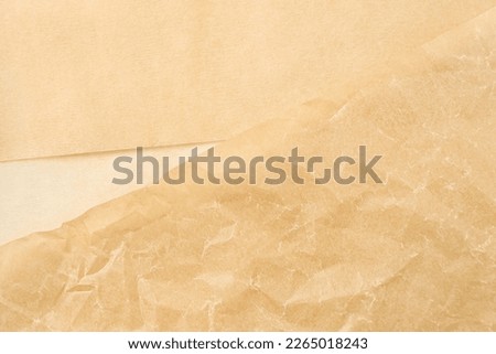 Sheets of baking paper as background, closeup