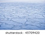 sheets of ice in the baltic sea