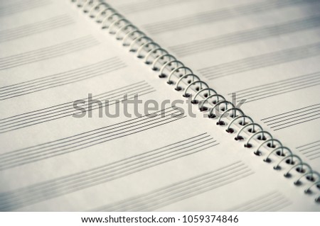Sheets for musical notes