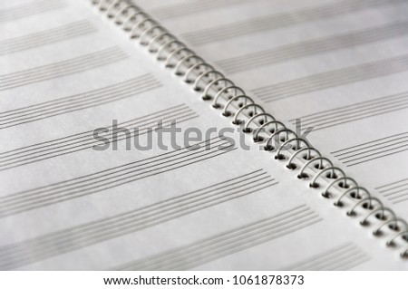 Sheets for musical notes