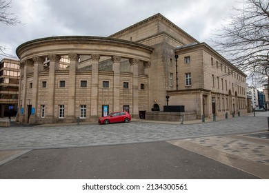 Sheffield, South Yorkshire, United Kingdom - March 5, 2022: The City Hall In Sheffield. A Grade II* Listed Building In Central Sheffield.