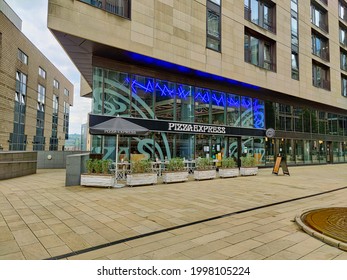 SHEFFIELD, UNITED KINGDOM - MAY 27th, 2021:Front View Of A Pizza Express Resturant