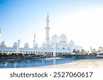 Sheikh Zayed Grand Mosque View In Abu Dhabi, United Arab Emirates