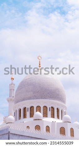 the Sheikh Zayed Mosque amazing exterior, Surakarta
