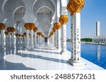 Sheikh Zayed Mosque or White Mosque is one of largest mosques in world and an architectural masterpiece. Sheikh Zayed Grand Mosque located in Abu Dhabi - capital city of UAE.