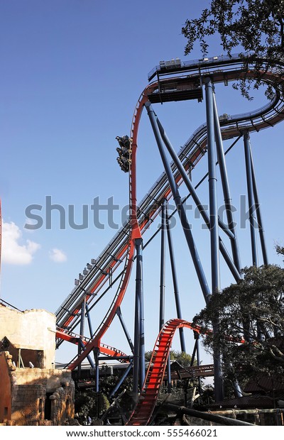 Sheikra Roller Coaster Bush Gardens Tampa Stock Photo Edit Now