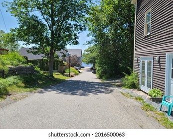 Shelburne, NS, CAN, July 07, 2021 - The View Off A Street In Shelburne Where The Movie The Scarlet Letter Filmed.