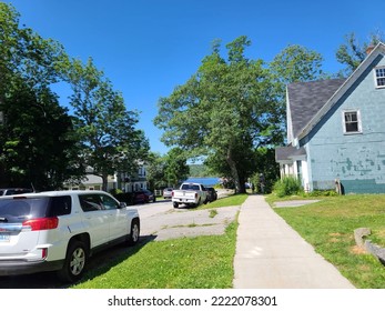 Shelburne, NS, CAN, July 7, 2022 - The View Off A Street In Shelburne Where The Movie The Scarlet Letter Filmed.