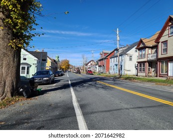 Shelburne, NS, CAN, September 10, 2021 - The View Off A Street In Shelburne Where The Movie The Scarlet Letter Filmed.