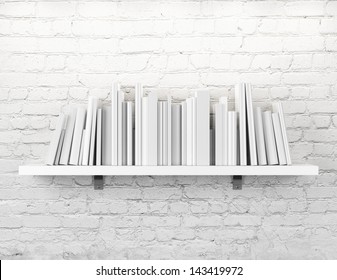 shelf with books 