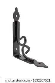 Shelf Bracket, Metal White And Black