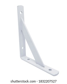 Shelf Bracket, Metal White And Black