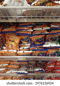 A Shelf Filled With Cheetos Snacks - Karachi Pakistan - May 2021 