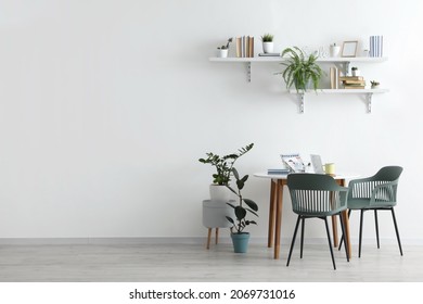 Shelves Books Dining Table Interior Room Stock Photo 2069731016 ...
