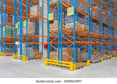 Shelving System In Fulfillment Center Distribution Warehouse