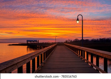 Shem Creek Dusk Scene