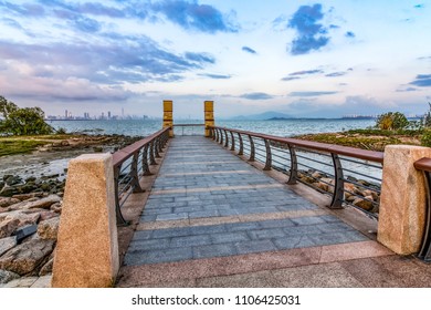 Shenzhen Bay Park And No One Floor Plank Road