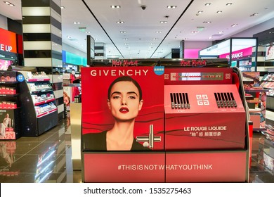 SHENZHEN, CHINA - CIRCA APRIL, 2019: Goods On Display At Sephora Store In Shenzhen, China. Sephora Is A Paris-based French Multinational Chain Of Personal Care And Beauty Stores.