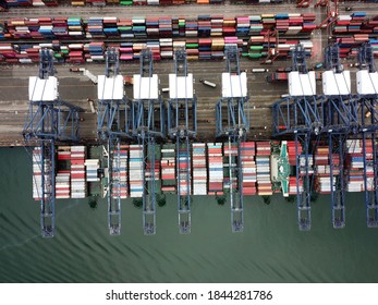 Shenzhen  Port China Harbour Terminal  Container Ship 