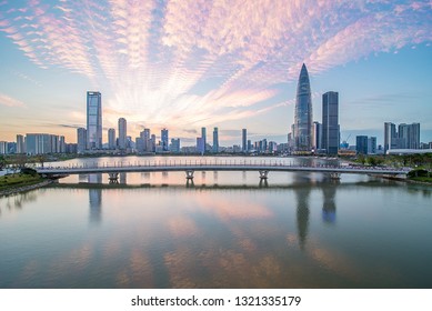Shenzhen Talent Park scenery at dusk