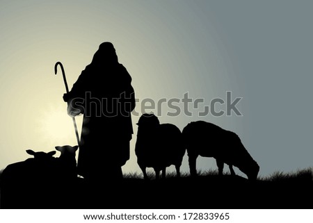 Shepherd With Sheep